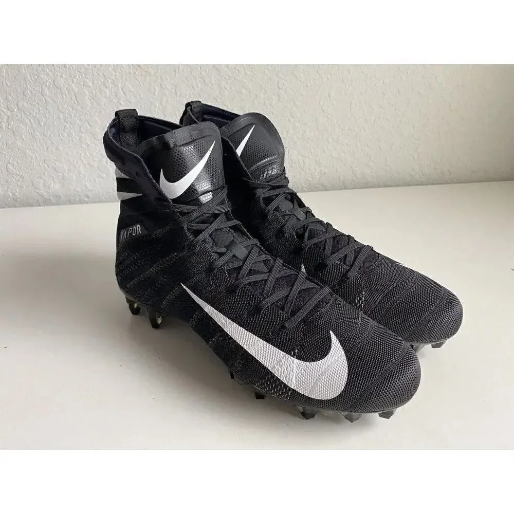 Nike Vapor Untouchable 3 Elite Black Promo‎ Cleats AO3006-010 Men's Size 12.5
